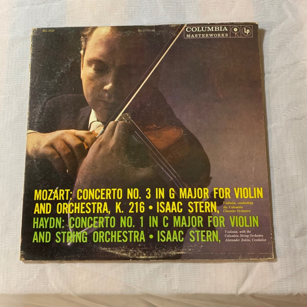 Isaac Stern Mozart Haydn Violin Concertos Columbia Masterworks ML 5248 Vinyl LP